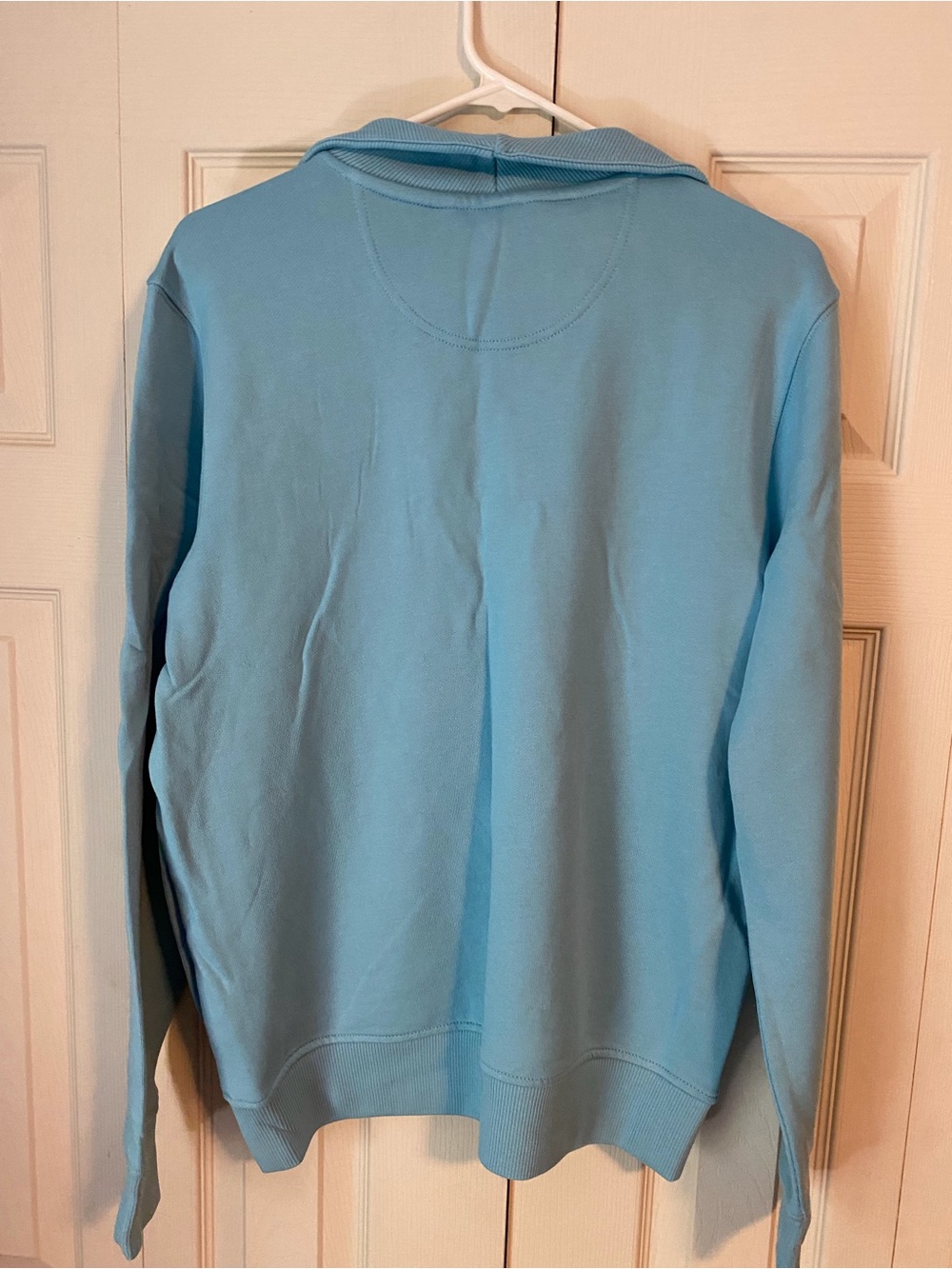 Carhartt Women’s Light Blue Quarter-Zip Pullover Sweatshirt - Picture 2 of 4